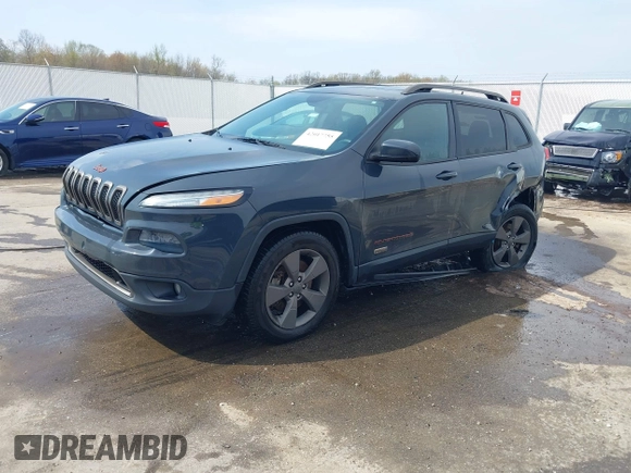 2016 Jeep Cherokee Latitude with VIN 1C4PJMCB2GW357736, listed as a IAAI auction lot 42017755 with 97,650 mi miles. Bid and sale history available at carsss.com. Image 2.