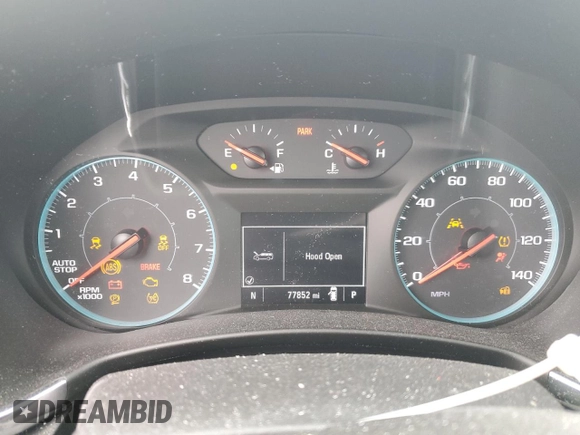 2021 Chevrolet Equinox LS with VIN 3GNAX5EV0MS141383, listed as a Copart auction lot 50166565 with 77,852 mi miles and Salvage title. Bid and sale history available at DreamBid. Image 9.