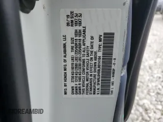 2020 Honda Odyssey Touring with VIN 5FNRL6H88LB014164, listed as a Copart auction lot 42925415 with 67,667 mi miles and Salvage title. Bid and sale history available at DreamBid. Image 14.