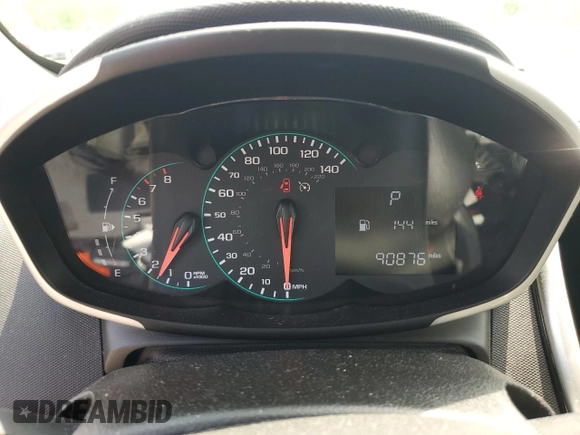 2020 Chevrolet Sonic LT with VIN 1G1JD6SB6L4109157, listed as a Copart auction lot 54716795 with 90,876 mi miles and Salvage title. Bid and sale history available at DreamBid. Image 9.