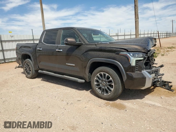 2024 Toyota Tundra Limited Hybrid with VIN 5TFJC5DBXRX057850, listed as a Copart auction lot 55224795 with 6,401 mi miles and Salvage title. Bid and sale history available at DreamBid. Image 4.