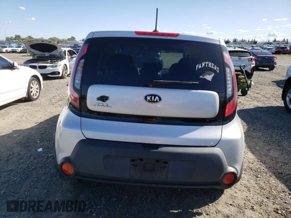 2015 Kia Soul with VIN KNDJN2A26F7812453, listed as a Copart auction lot 51675525 with 42,676 mi miles and Salvage Title. Bid and sale history available at carsss.com. Image 6.