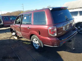 2007 Honda Pilot LX with VIN 2HKYF18167H510970, listed as a IAAI auction lot 40827681 with 119,011 mi miles. Bid and sale history available at carsss.com. Image 3.