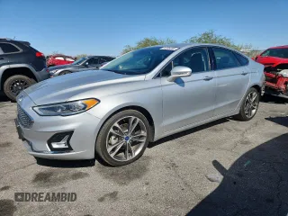 2019 Ford Fusion Titanium with VIN 3FA6P0D90KR143425, listed as a Copart auction lot 61249255 with 89,059 mi miles and Salvage title. Bid and sale history available at DreamBid. Image 1.