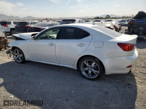 2010 Lexus IS 250 with VIN JTHBF5C27A2096487, listed as a Copart auction lot 58865595 with 178,751 mi miles and Salvage title. Bid and sale history available at DreamBid. Image 2.