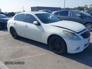 2011 Infiniti G25 with VIN JN1DV6AP0BM603854, listed as a IAAI auction lot 42759576 with 264,705 mi miles and . Bid and sale history available at DreamBid. Image 1.