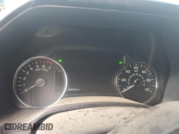 2020 Ford F-150 XL with VIN 1FTEW1E40LFB34014, listed as a Copart auction lot 58930165 with 65,949 mi miles and Salvage title. Bid and sale history available at DreamBid. Image 9.