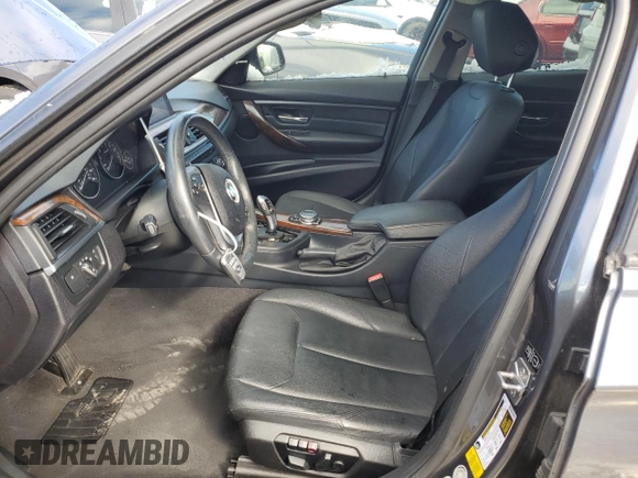2014 BMW 3 Series 328i with VIN WBA3C1C56EK107483, listed as a Copart auction lot 47889065 with 0 mi miles and Salvage Title. Bid and sale history available at carsss.com. Image 7.