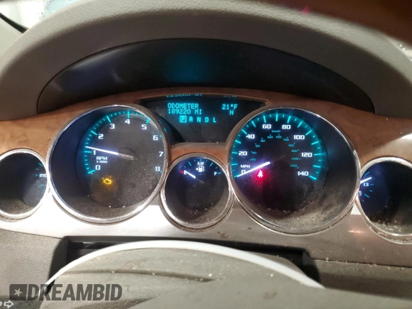 2009 Buick Enclave CX with VIN 5GAER13D19J158954, listed as a Copart auction lot 83034964 with 189,220 mi miles and Non Repairable. Bid and sale history available at DreamBid. Image 9.