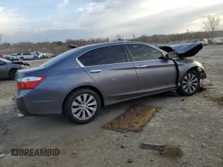 2013 Honda Accord Sdn EX-L with VIN 1HGCR2F82DA175654, listed as a Copart auction lot 50581295 with Not Provided miles and Salvage Title. Bid and sale history available at carsss.com. Image 3.