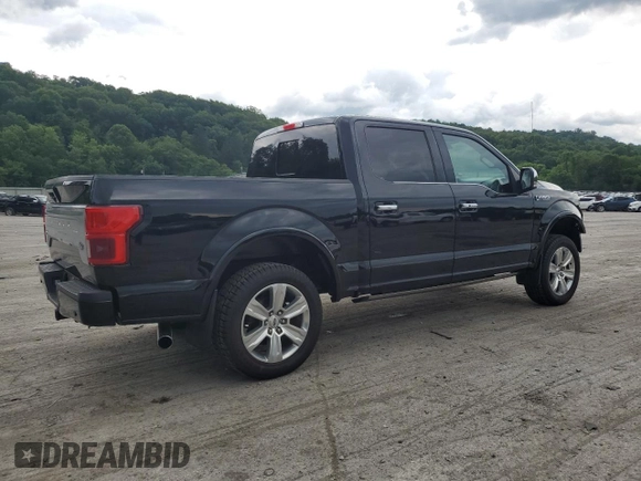 2018 Ford F-150 XL with VIN 1FTEW1E56JFA90851, listed as a Copart auction lot 61972205 with 130,236 mi miles and Salvage title. Bid and sale history available at DreamBid. Image 3.