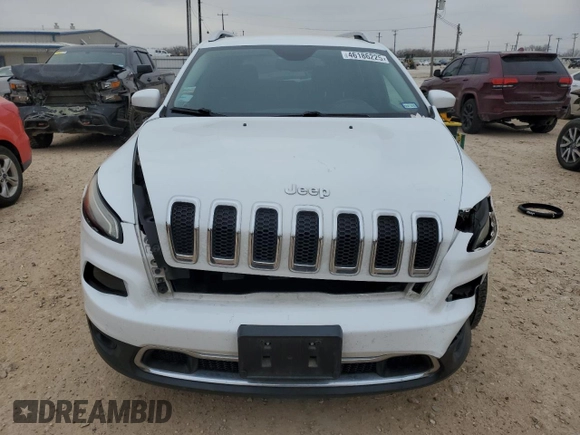 2015 Jeep Cherokee Limited with VIN 1C4PJLDB5FW765834, listed as a Copart auction lot 46186225 with 87,758 mi miles and Salvage Title. Bid and sale history available at DreamBid. Image 5.