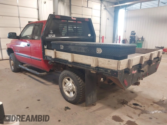 1999 Dodge Ram 2500 with VIN 1B7KF23W2XJ617522, listed as a IAAI auction lot 41442384 with 106,649 mi miles. Bid and sale history available at carsss.com. Image 3.