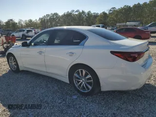 2021 Infiniti Q50 Pure with VIN JN1EV7AP6MM701378, listed as a Copart auction lot 43383655 with 87,293 mi miles and Salvage title. Bid and sale history available at DreamBid. Image 2.