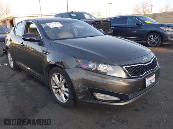 2011 Kia Optima EX with VIN KNAGN4A68B5086204, listed as a IAAI auction lot 41976276 with 177,439 mi miles and . Bid and sale history available at carsss.com. Image 1.