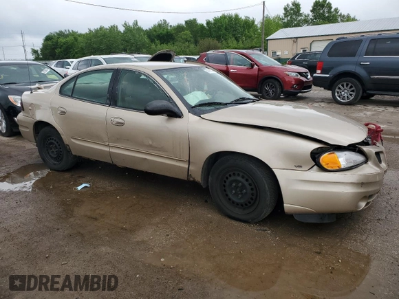 2005 Pontiac Grand Am SE with VIN 1G2NE52E65M232846, listed as a Copart auction lot 54199554 with 0 mi miles and Salvage Title. Bid and sale history available at carsss.com. Image 4.
