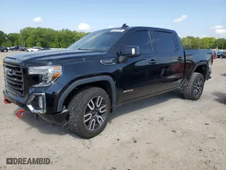 2021 GMC Sierra 1500 AT4 with VIN 1GTP9EEL1MZ276726, listed as a Copart auction lot 53532785 with 90,408 mi miles and Salvage Title. Bid and sale history available at carsss.com. Image 1.