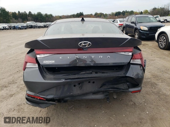 2023 Hyundai Elantra SEL with VIN KMHLS4AG5PU601333, listed as a Copart auction lot 53517865 with 40,937 mi miles and Salvage title. Bid and sale history available at DreamBid. Image 6.