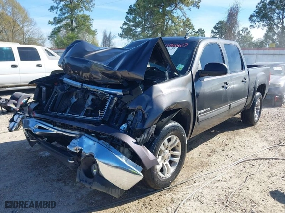 2011 GMC Sierra 1500 SLE with VIN 3GTP1VE03BG209393, listed as a IAAI auction lot 41800627 with 154,474 mi miles. Bid and sale history available at carsss.com. Image 2.