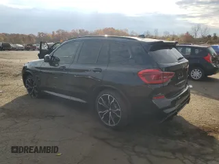 2020 BMW X3 M Competition with VIN 5YMTS0C05L9B85627, listed as a Copart auction lot 77110084 with 28,525 mi miles and Salvage Title. Bid and sale history available at carsss.com. Image 2.