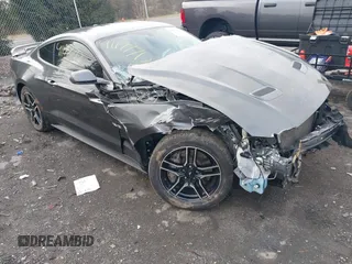 2020 Ford Mustang GT with VIN 1FA6P8CFXL5118705, listed as a IAAI auction lot 41177712 with 1 mi miles. Bid and sale history available at carsss.com. Image 1.
