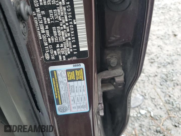 2014 Kia Sorento EX with VIN 5XYKUDA79EG541100, listed as a Copart auction lot 45590295 with 150,202 mi miles and Salvage Title. Bid and sale history available at carsss.com. Image 15.