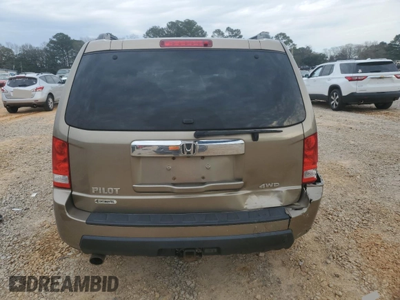 2011 Honda Pilot EX-L with VIN 5FNYF4H55BB066007, listed as a Copart auction lot 47126965 with 268,201 mi miles and Salvage Title. Bid and sale history available at carsss.com. Image 6.