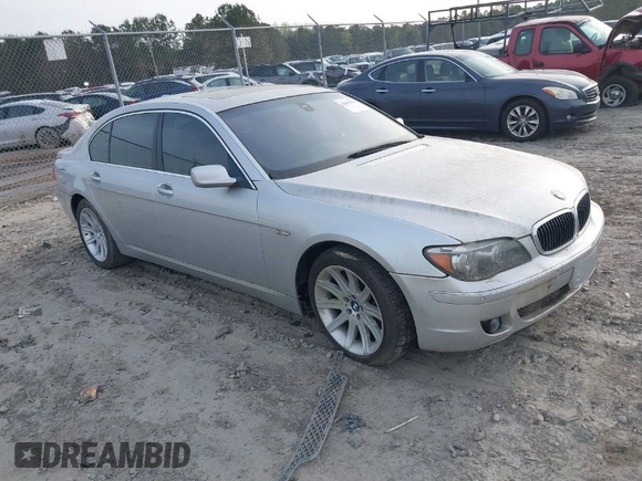2006 BMW 7 Series 750Li with VIN WBAHN83516DT26530, listed as a IAAI auction lot 41847014 with Not Provided miles and . Bid and sale history available at carsss.com. Image 1.