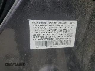 2017 Honda Fit EX-L z VIN JHMGK5H83HS001321, wystawiony jako Copart lot #62711095 z przebiegiem 79 260 mil mil oraz Szkoda całkowita • Salvage title. Historia ofert i sprzedaży dostępna na DreamBid. Obrazek 12.