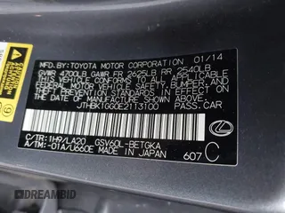 2014 Lexus ES 330 with VIN JTHBK1GG0E2113100, listed as a IAAI auction lot 41309816 with 233,535 mi miles and . Bid and sale history available at DreamBid. Image 9.