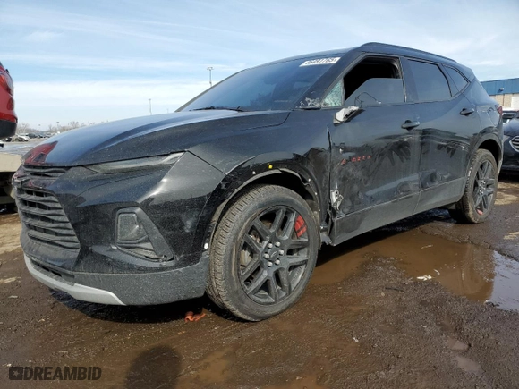 2020 Chevrolet Blazer LT with VIN 3GNKBHRS4LS623633, listed as a Copart auction lot 46491765 with 0 mi miles and Salvage Title. Bid and sale history available at carsss.com. Image 1.
