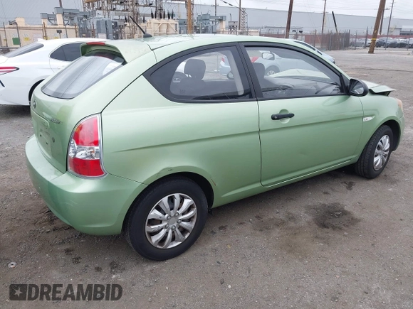 2008 Hyundai Accent GS with VIN KMHCM36C48U073067, listed as a IAAI auction lot 42055217 with 173,949 mi miles. Bid and sale history available at carsss.com. Image 4.