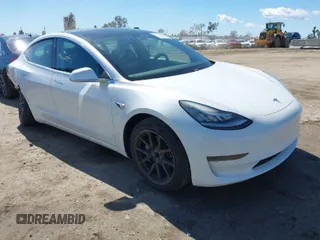 2020 Tesla Model 3 Standard Range Plus with VIN 5YJ3E1EA4LF644967, listed as a IAAI auction lot 41745984 with 23,479 mi miles. Bid and sale history available at carsss.com. Image 1.