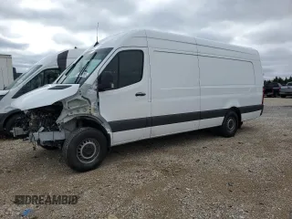 2024 Mercedes-Benz Sprinter Cargo with VIN W1Y4NDHY2RT161798, listed as a Copart auction lot 45291765 with 9,285 mi miles and Salvage Title. Bid and sale history available at carsss.com. Image 1.