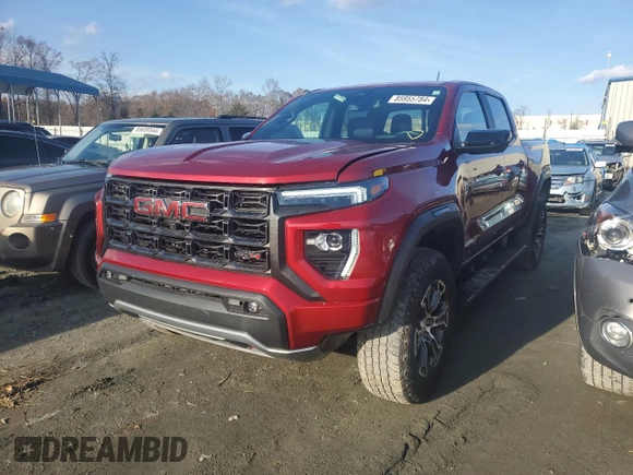 2023 GMC Canyon 4WD AT4 with VIN 1GTP6DEK5P1145330, listed as a Copart auction lot 85955784 with 16,999 mi miles and Non Repairable. Bid and sale history available at carsss.com. Image 1.