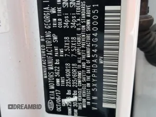 2018 Kia Sorento EX with VIN 5XYPHDA54JG400051, listed as a Copart auction lot 43736285 with 97,752 mi miles and Salvage Title. Bid and sale history available at carsss.com. Image 13.
