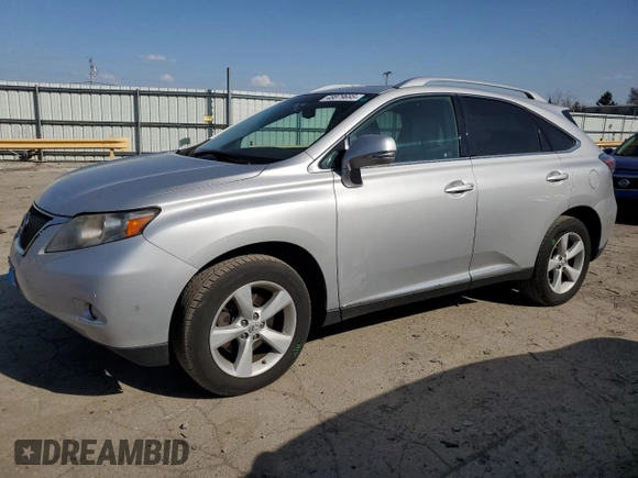 2010 Lexus RX 350 with VIN 2T2BK1BA8AC057693, listed as a Copart auction lot 48879695 with 195,224 mi miles and Salvage Title. Bid and sale history available at carsss.com. Image 1.