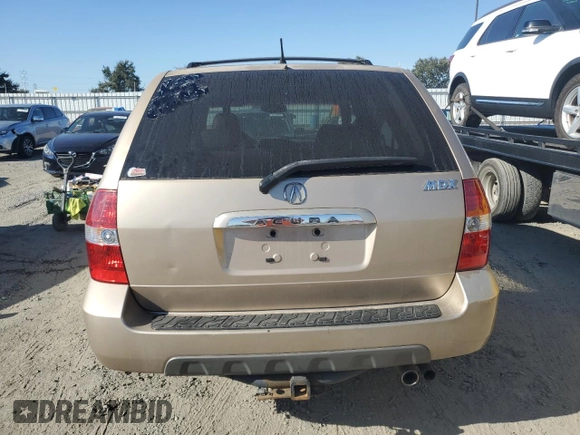 2002 Acura MDX with VIN 2HNYD18262H527360, listed as a Copart auction lot 72217624 with 229,181 mi miles and Salvage Title. Bid and sale history available at carsss.com. Image 6.
