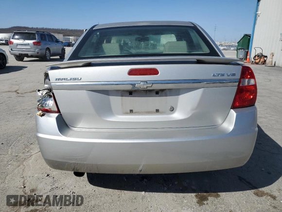 2006 Chevrolet Malibu LTZ with VIN 1G1ZU53866F252084, listed as a Copart auction lot 48119375 with 192,484 mi miles and Salvage Title. Bid and sale history available at DreamBid. Image 6.