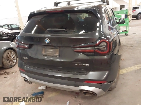 2022 BMW X3 xDrive30i with VIN 5UX53DP09N9K75829, listed as a IAAI auction lot 41646561 with Not Provided miles and . Bid and sale history available at DreamBid. Image 16.