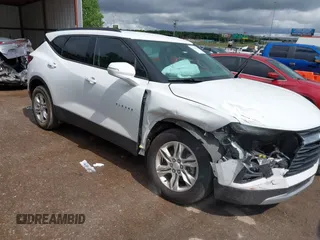 2020 Chevrolet Blazer LT with VIN 3GNKBCRS0LS536198, listed as a IAAI auction lot 42203919 with 53,348 mi miles and . Bid and sale history available at DreamBid. Image 1.