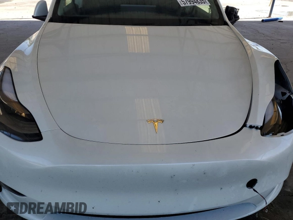 2024 Tesla Model Y с VIN 7SAYGDED5RF086456, выставлен на аукционе Copart как лот 57994835 с пробегом Не указан миль и Списание • Salvage title. История ставок и продаж доступна на DreamBid. Изображение 11.