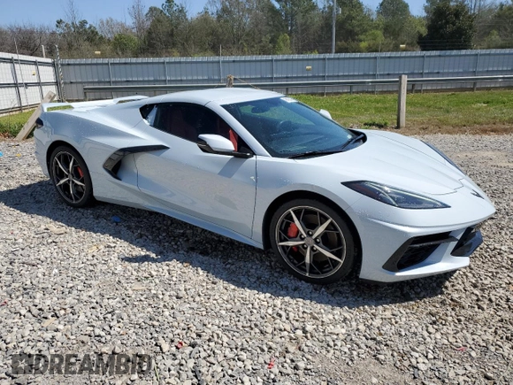 2021 Chevrolet Corvette 1LT with VIN 1G1YA2D47M5106990, listed as a Copart auction lot 46452494 with 12,665 mi miles and Salvage Title. Bid and sale history available at carsss.com. Image 4.