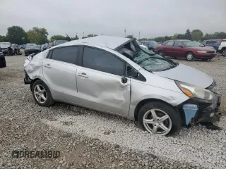 2012 Kia Rio EX with VIN KNADN4A34C6060994, listed as a Copart auction lot 72392224 with Not Provided miles and Salvage Title. Bid and sale history available at DreamBid. Image 4.