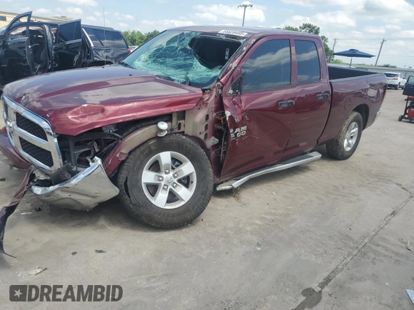 2019 Ram 1500 Tradesman z VIN 1C6RR6FTXKS723855, wystawiony jako Copart lot #55828485 z przebiegiem Nie podano mil oraz Szkoda całkowita • Salvage title. Historia ofert i sprzedaży dostępna na DreamBid. Obrazek 1.