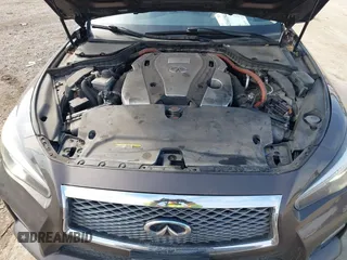 2014 Infiniti Q50 Hybrid Sport with VIN JN1AV7AR7EM703030, listed as a IAAI auction lot 41661844 with 128,202 mi miles. Bid and sale history available at carsss.com. Image 10.