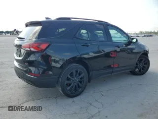 2023 Chevrolet Equinox RS with VIN 3GNAXMEGXPL140736, listed as a Copart auction lot 56400855 with 52,790 mi miles and Salvage title. Bid and sale history available at DreamBid. Image 3.