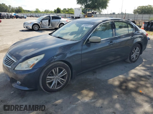 2013 Infiniti G37 Sedan Journey with VIN JN1CV6AP8DM718247, listed as a Copart auction lot 53946955 with 81,897 mi miles and Salvage Title. Bid and sale history available at carsss.com. Image 1.