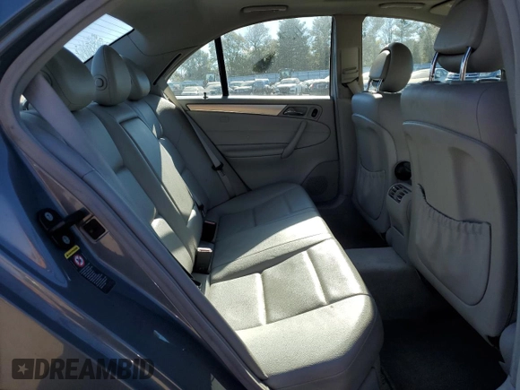 2005 Mercedes-Benz C 230 Kompressor with VIN WDBRF40J75F606095, listed as a Copart auction lot 76104344 with 234,993 mi miles and Salvage title. Bid and sale history available at DreamBid. Image 10.