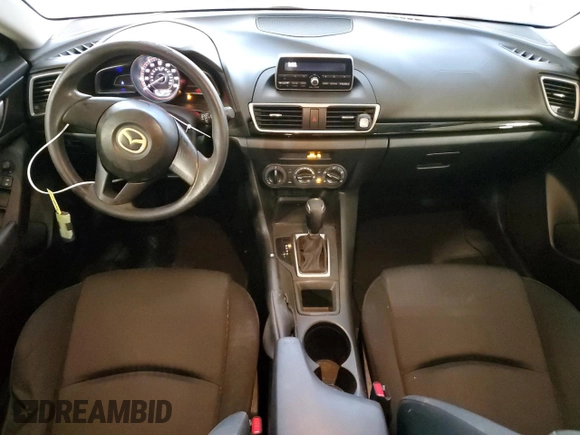 2015 Mazda 3 i SV with VIN JM1BM1T74F1231241, listed as a Copart auction lot 85824334 with 216,816 mi miles and Salvage Title. Bid and sale history available at DreamBid. Image 8.